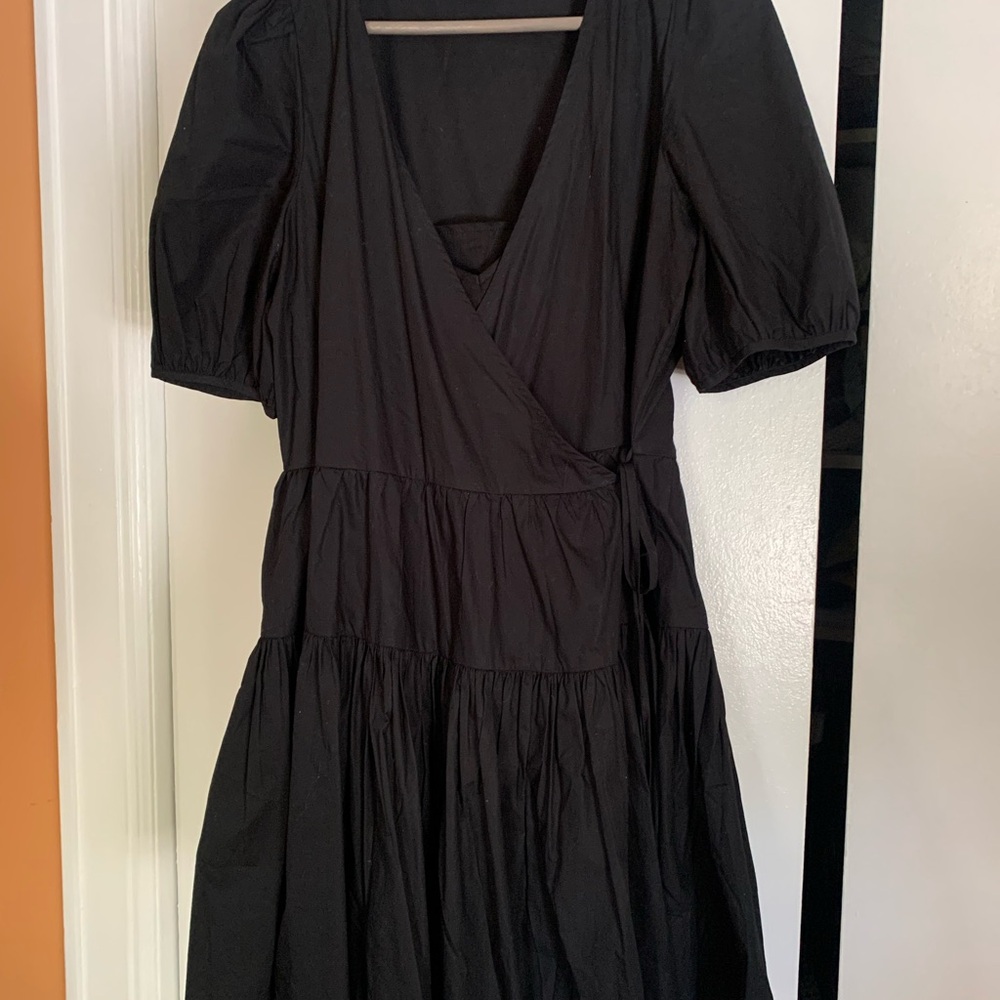J. Crew Elegant Black Long Sleeve Dress
